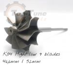 52mm / 46,6mm KKK K04 9 Blades Turbine Wheel UPGRADE 0064 53049700064 2.0tfsi
